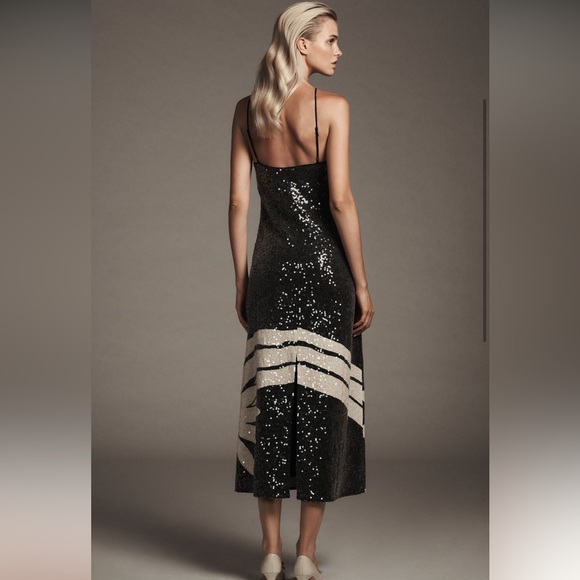 Farm Rio Sequin Floral Column Dress - Picture 2 of 5